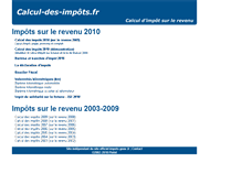 Tablet Screenshot of calcul-des-impots.fr